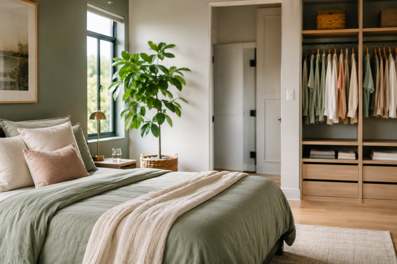 A calm, organised home